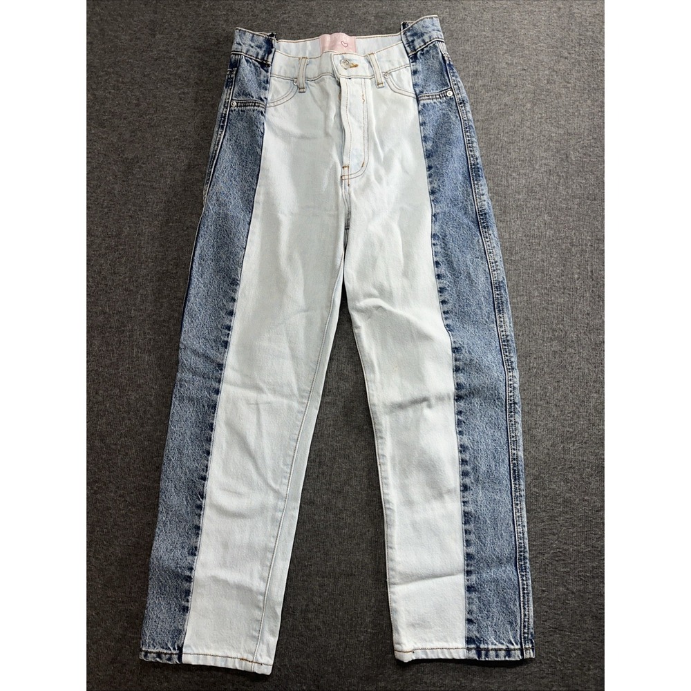 Revice Two Tone Gemini Crossroads Button Fly Jeans, Size 26‎